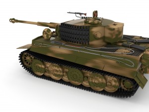fully built panzer tiger tank late 1944 v2 3Dモデル