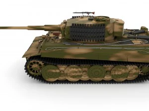 fully built panzer tiger tank late 1944 hdri v2 3D Model