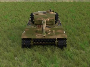 fully built panzer tiger tank late 1944 hdri v2 3D Model