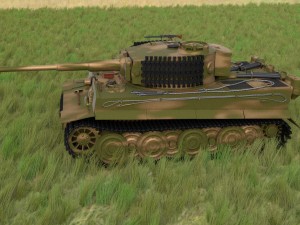 fully built panzer tiger tank late 1944 hdri v2 3D Модель