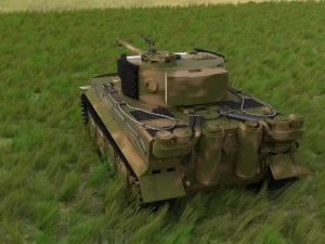 fully built panzer tiger tank late 1944 hdri v2 3D Model