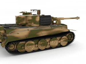 fully built panzer tiger tank late 1944 hdri v2 3D Model
