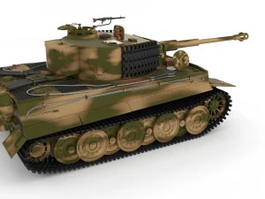 fully built panzer tiger tank late 1944 hdri v2 3D Model