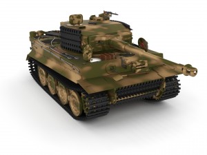 fully built panzer tiger tank late 1944 hdri v2 3D Модель