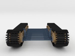 tiger tank tracks and suspension catepillar track 3D Model