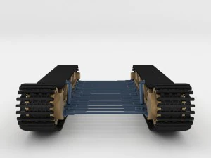tiger tank tracks and suspension catepillar track 3D Model