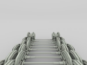 tiger tank tracks and suspension catepillar track 3D Model