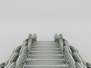 tiger tank tracks and suspension catepillar track 3D Model