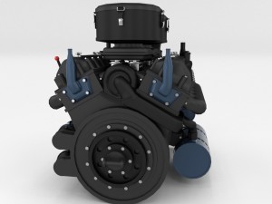 maybach hl230 engine panzer tiger unit 3D 模型