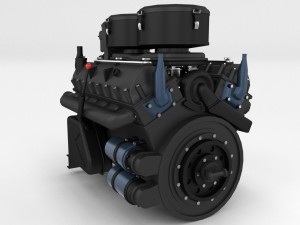 maybach hl230 engine panzer tiger unit 3D 模型