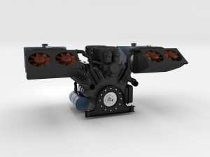 maybach hl230 engine full panzer tiger unit 3D Модель