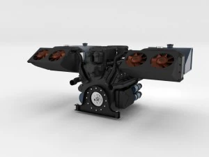 maybach hl230 engine full panzer tiger unit 3D Model