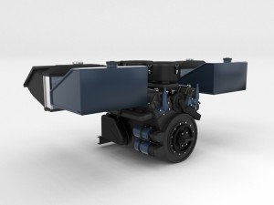 maybach hl230 engine full panzer tiger unit 3D Модель