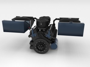 maybach hl230 engine full panzer tiger unit 3D Модель