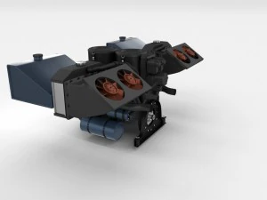 maybach hl230 engine full panzer tiger unit 3D Model