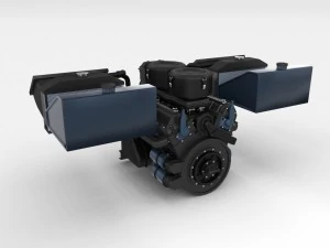 maybach hl230 engine full panzer tiger unit 3D Model