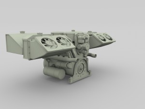 maybach hl230 engine full panzer tiger unit 3D Модель