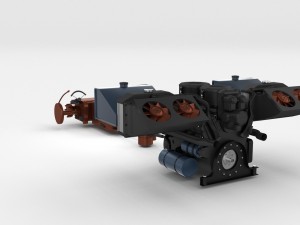 panzer tiger engine and transmission Modèle 3D
