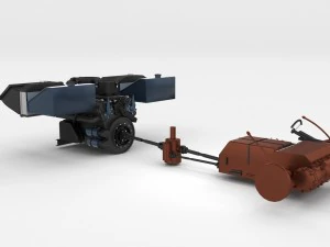 panzer tiger engine and transmission 3D Model