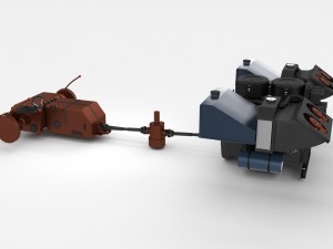 panzer tiger engine and transmission Modèle 3D