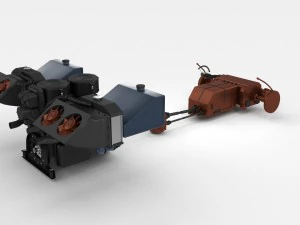 panzer tiger engine and transmission 3D Model