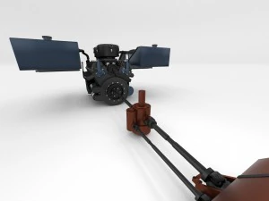 panzer tiger engine and transmission 3D Model