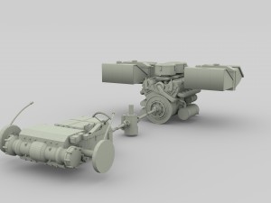 panzer tiger engine and transmission Modèle 3D