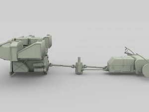 panzer tiger engine and transmission 3D Model