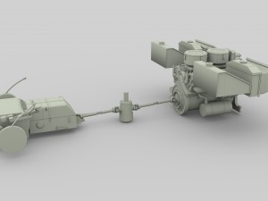 panzer tiger engine and transmission Modèle 3D