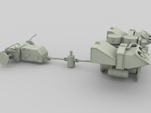 panzer tiger engine and transmission Modèle 3D