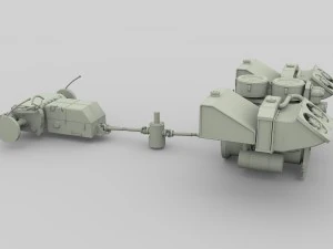 panzer tiger engine and transmission 3D Model