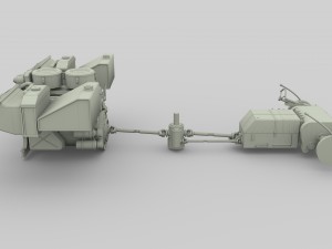 panzer tiger engine and transmission Modèle 3D