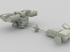 panzer tiger engine and transmission Modèle 3D