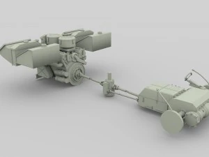 panzer tiger engine and transmission 3D Model