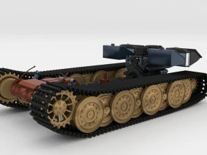 transmisión panzer tigre Modelo 3D