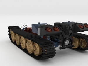 panzer tiger drivetrain Model 3D