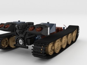 panzer tiger drivetrain Model 3D