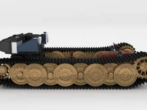 panzer tiger drivetrain 3D Model