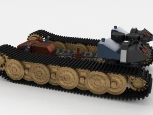 panzer tiger drivetrain 3D Model