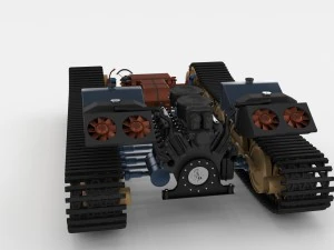 panzer tiger drivetrain 3D Model