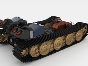 panzer tiger drivetrain Model 3D