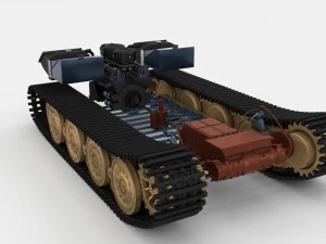 panzer tiger drivetrain 3D Model