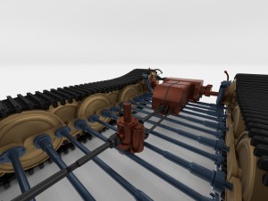 panzer tiger drivetrain Model 3D
