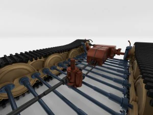 panzer tiger drivetrain 3D Model