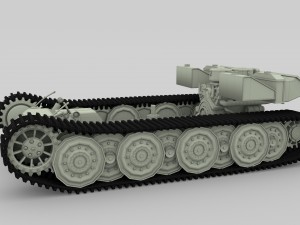 panzer tiger drivetrain Model 3D