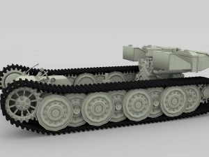 panzer tiger drivetrain 3D Model