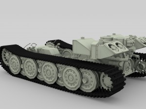 panzer tiger drivetrain Model 3D