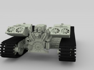 panzer tiger drivetrain Model 3D
