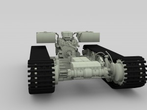 panzer tiger drivetrain Model 3D