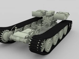 panzer tiger drivetrain 3D Model